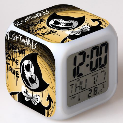 Réveil enfant LED Multifonctionnel Coloré - Bendy and the Ink Machine #19