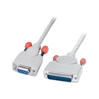Lindy PC Serial Printer Cable - Seriële / parallele kabel - DB-9 (V) naar DB-25 (M) - 2 m - gevormd - 1