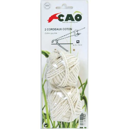 cao camping - 2 pelotes cordon coton 3.5mm