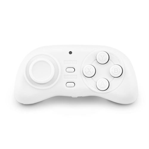 Contrôleur de jeu portable sans fil Bluetooth, mini-manette de jeu, manette de jeu, poignée à distance, obturateur blanc