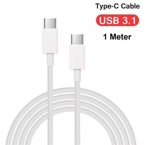 Double Tete De Type C Sync Chargeur Rapide Cable De Charge Ligne Connecteur 1m Accessoire Pour Telephone Mobile Achat Prix Fnac