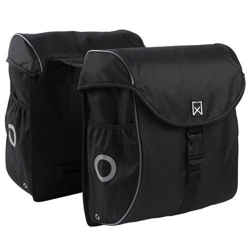 Willex Sacoches de vélo 38 L Noir et argenté 16101