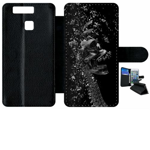 Etui À Rabat Huawei P9 Squelette Verre Bris