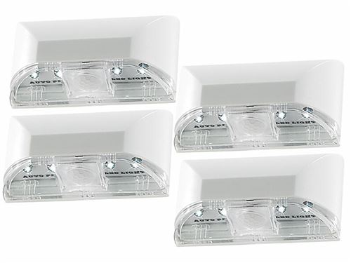 4 éclairages de porte à LED avec capteur Pir