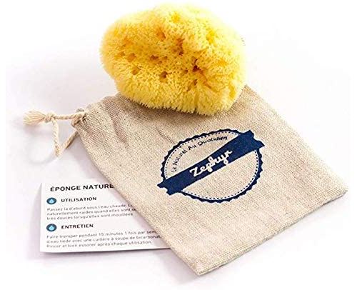 Éponge Visage Nettoyante Zephyr- Éponge Démaquillante Naturelle pour le Visage (5-8 cm) - Réutilisable / Lavable QUALITÉ PREMIUM