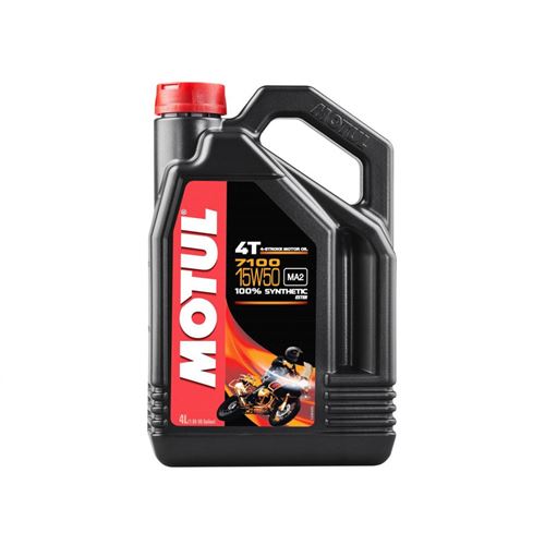 Huile moteur MOTUL 7100 4T 15W50 100% synthèse 4L