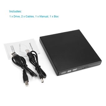 15% sur VSHOP® Lecteur Graveur Blu ray Externe USB 3.0 Portable