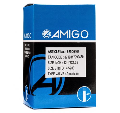AMIGO tube intérieur 12 1/2 x 1,75 (47-203) AV 48 mm