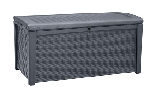 Chalet Et Jardin - Coffre banc en résine 400L Anthracite