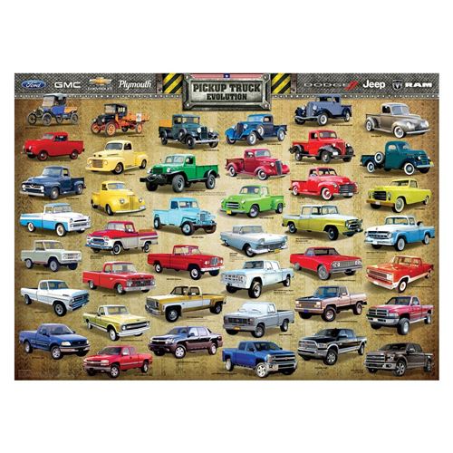 EuroGraphics Pickup Truck Evolution Jigsaw Puzzle (1000-Piece)
