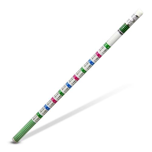 Set 12 Crayons A Papier Table De Multiplication Gomme Papeterie Scolaire