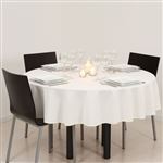 NAPPE ANTITACHE RONDE 180CM Ivoire