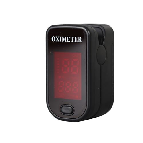 Oxymètre de pouls 129 de surveillance de la saturation avec écran LED - Noir