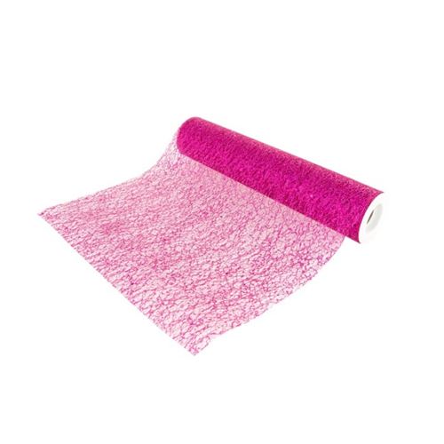 chemin de table brillance rouleau 30cmx5m fuchsia
