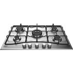 Hotpoint Ariston Newstyle PCN 752 T/IX/HA - Table de cuisson au gaz - 5 plaques de cuisson - Niche - largeur : 55.5 cm - profondeur : 47.5 cm - acier inoxydable