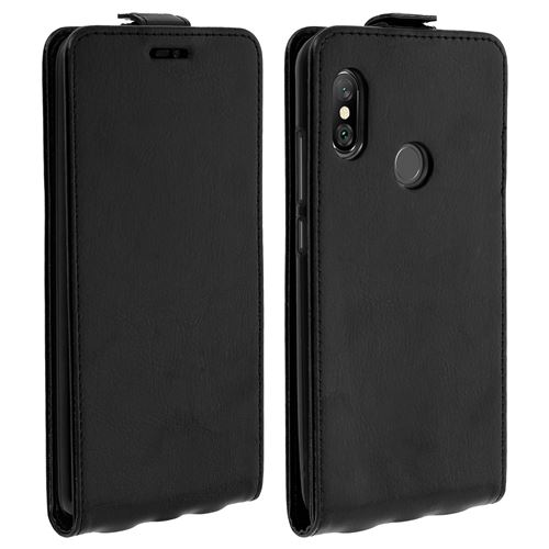 Etui Xiaomi Redmi Note 6 Pro Housse Clapet Vertical Porte-carte - Noir
