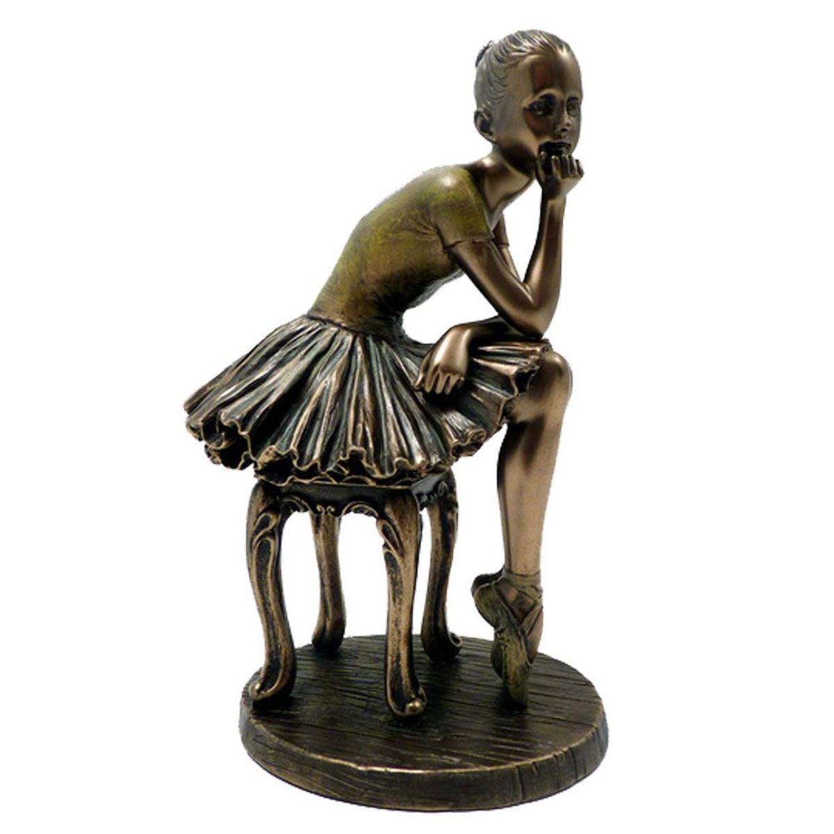 STATUE EN BRONZE danseuse signé Milo socle marbre hauteur 30 cm EUR 165