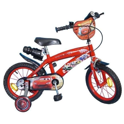 Cars Velo Enfant - 14 - 4/7 Ans - Rouge