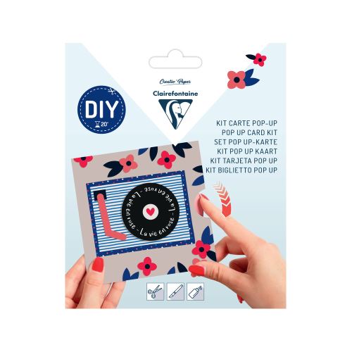 Loisirs Créatifs - Kit Carte de Voeux pliable DIY - Amour Saint-Valentin