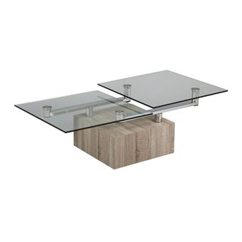 Table Basse Articulee Bois Verre Fritz Achat Prix Fnac