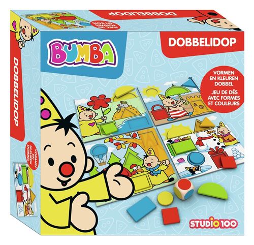 Studio 100 jeu de puzzle/ dés de formes Bumba junior wood