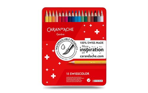 CARADACH SWISSCOLOR BTE DE 18 CRAYONS