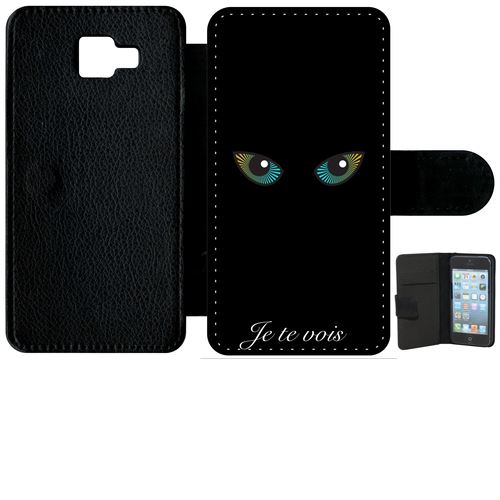 Etui À Rabat Samsung Galaxy A5 (2016) Je Te Vois Yeux De Chat