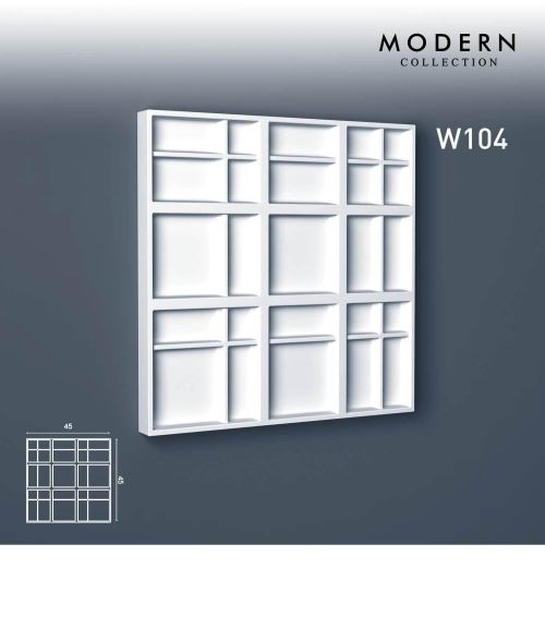 3d panneau mural Orac Decor W104 MODERN KILT Élement décoratif design moderne blanc
