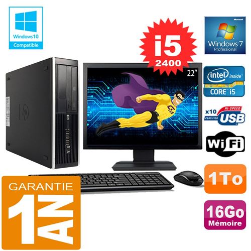 Acheter Pc hp compaq 8300 sff core i5-2400 ram 16go disque 1 to wifi w7 ecran 22' État correct - 289,00 € Pc hp compaq 8300 sff core i5-2400 ram 16go disque 1 to wifi w7 ecran 22' État correct - Hewlett-Packard reconditionné disponible sur Fnac