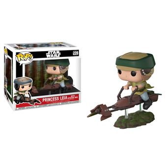 FUNKO - Funko Figurine Princesse Leia Skywalker avec Moto Speeder -