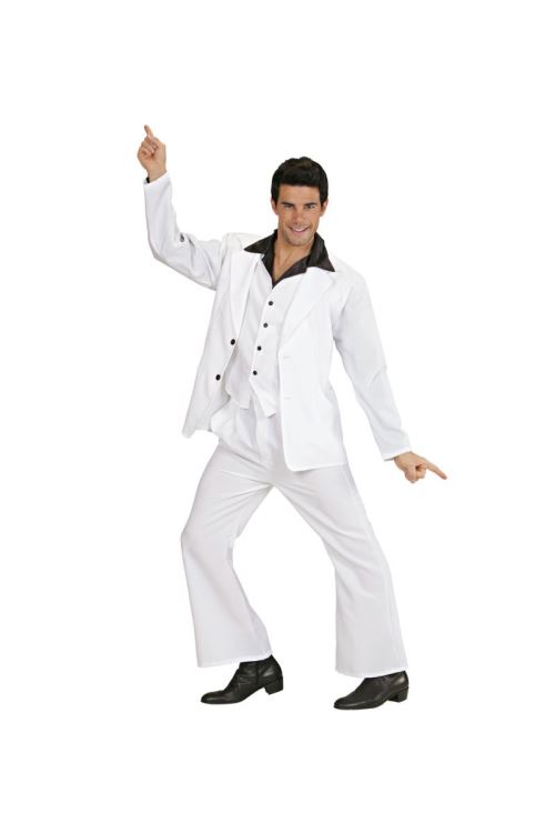 Costume Disco Fever Blanc Homme - Blanc - S