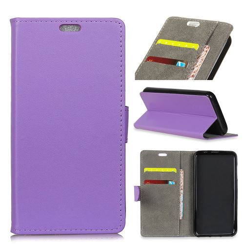 Etui en PU flip avec support violet pour votre Huawei P30 Lite