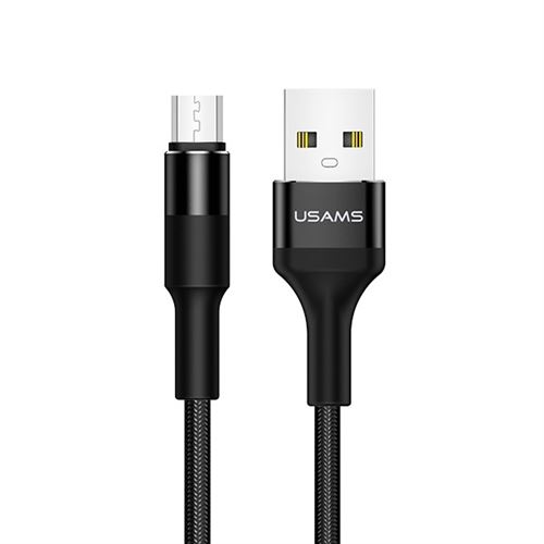 Câble USB Micro-USB de Usams Braided 1.2m tressé Nylon