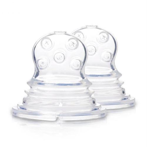 KIDSME Tétine pour alimentation pour aliments liquides - Trous en croix - 2 pieces