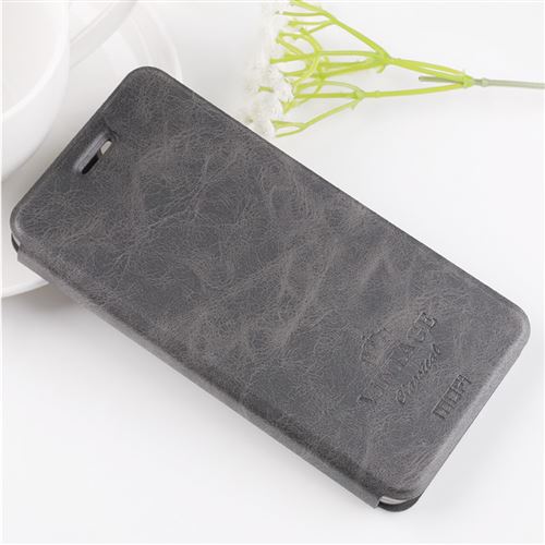Etui en PU gris pour votre Apple iPhone XS Max 6.5 inch