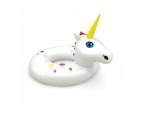 Bouée gonflable blanche Licorne U Blanc