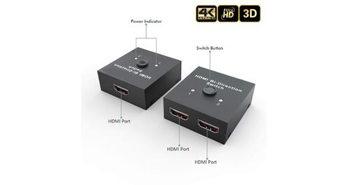 Tbs Tbs2243 Switch Et Splitter Hdmi Bi-Direction 4K Uhd & Full Hd 1080P 3D Hdcp Pass-Through - 2 Entrées 1 Sortie /Ou/ 1 Entrée 2 Sorties - Un Commutat