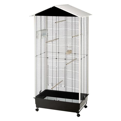 Ferplast Cage &agrave; oiseaux et voli&egrave;re avec toit Nota Plastique 56115423
