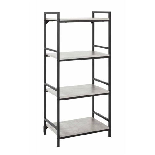 Paris Prix - étagère 4 Niveaux Design optiqua 140cm Gris