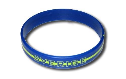 Supportershop Suède Bracelet Silicone Football, Bleu, FR : Taille Unique
