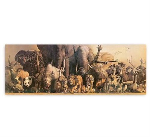 Safari affiche Panorama de la faune 91,5 x 32 cm papier