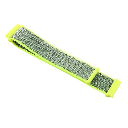 Bracelet en nylon fermeture velcro vert pour votre Samsung Galaxy Watch 42mm/Gear S2/Huami Amazfit Watch Youth Edition
