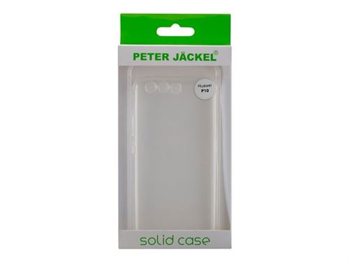 PETER JÄCKEL PROTECTOR Solid - Achterzijde behuizing voor mobiele telefoon - plastic - transparant - voor Huawei P10