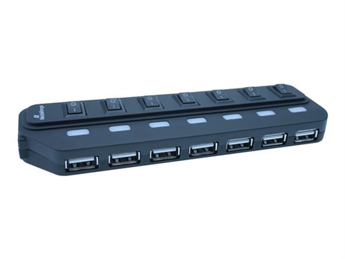 MediaRange MRCS504 - concentrateur (hub) - 7 ports - Ordinateur de bureau