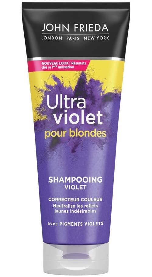 JOHN FRIEDA Ultra Violet pour Blondes Shampoing Correcteur Couleur - lot de 4x250ml