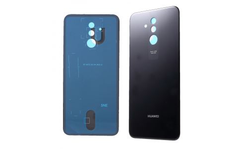 Cache batterie noir pour Huawei Mate 20 Lite en verre