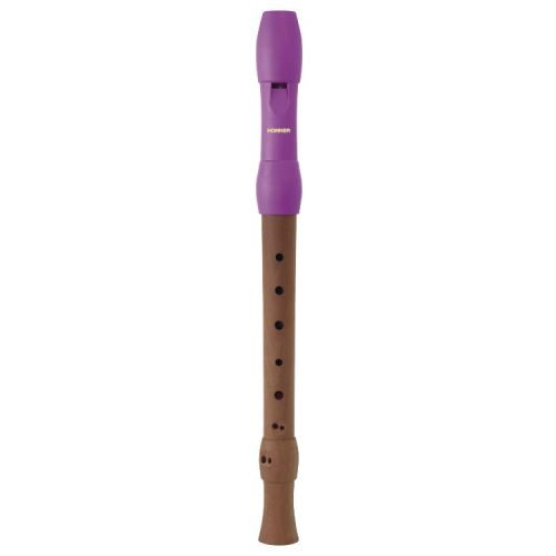 Hohner B95841 flûte à bec soprano 3 pièces doigté baroque (modèle Alegra, rose)