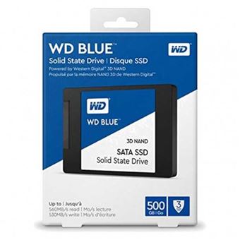 Disque SSD SATA WD Blue 3D NAND WDS500G2B0A - SSD - 500 Go