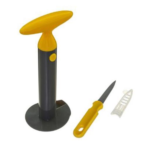 Set 2 Ustensiles de Découpe Ananas 24cm Jaune