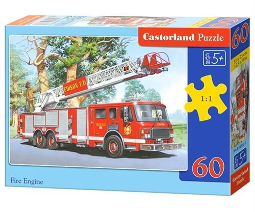 Puzzle 60 Pièces : Camion de pompier, Castorland